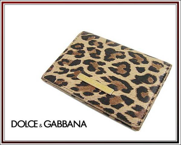 ☆DOLCE&GABBANA/ドルガバ レオパード カードケース税込み！_画像1