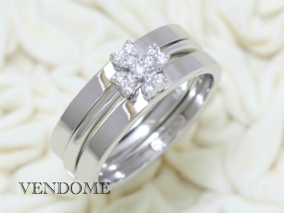 魅力的な価格 ヴァンドーム青山★K18 ★VENDOME ダイヤモンド #12 セットリング 指輪