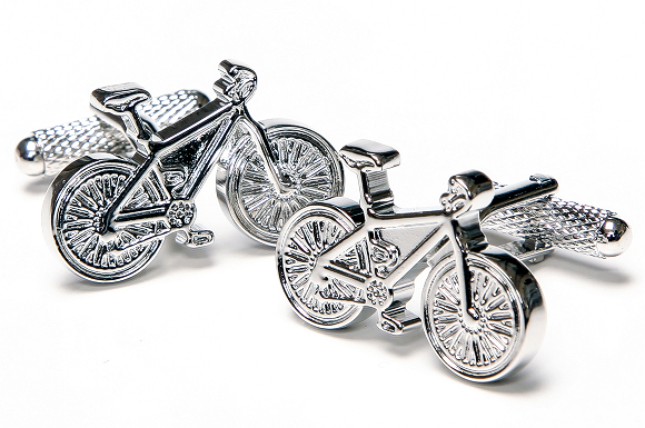 ★自転車のカフスボタン　ONYX-ART LONDON CK248 BICYCLE