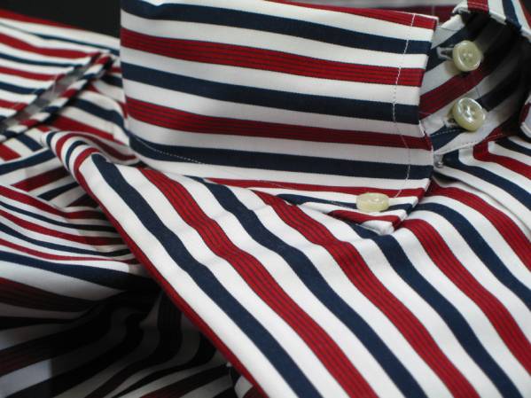 出産祝い ドゥエボットーニ DANROMA ★イタリアシャツ ESCLUSIVE 42-93 L NAMUR_ROSSO Lサイズ