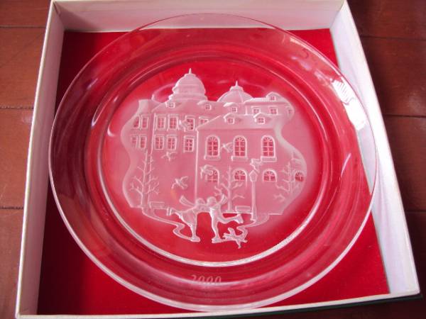 ? не использовался товар!HOYA crystal. year plate!