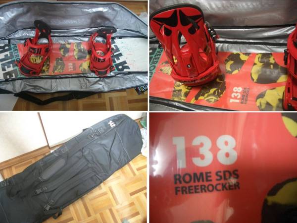 送料込 新品 ROME ローム FREE ROCKER 138cm SHIFT S 3点セット 送料込 新品 ROME ローム FREE ROCKER 138cm SHIFT S 3点セット