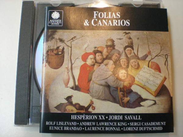 CD　古楽　folias & canarios　古楽器　ヴァイオル　サヴァール 　hesperion