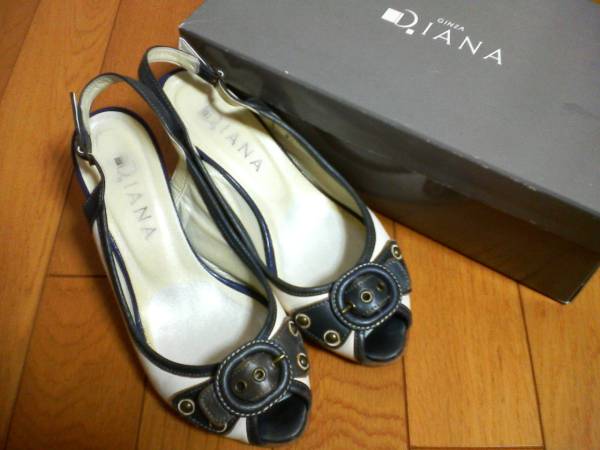  быстрое решение Diana DIANA туфли-лодочки 22.5cmbai цвет Wedge подошва открытый tu