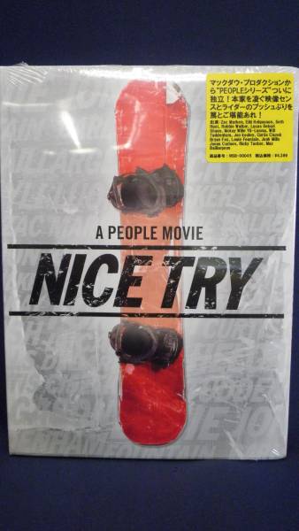 スノーボードDVD Nice Try 新品の画像1