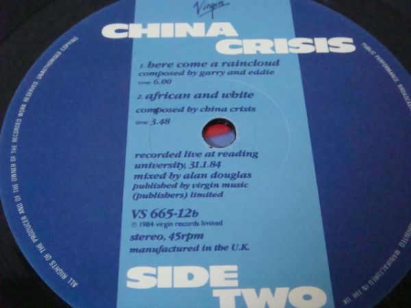 12★CHINA CRISIS/Hanna Hanna(ExtendedネオアコUK-ORIG/音質◎)_画像3