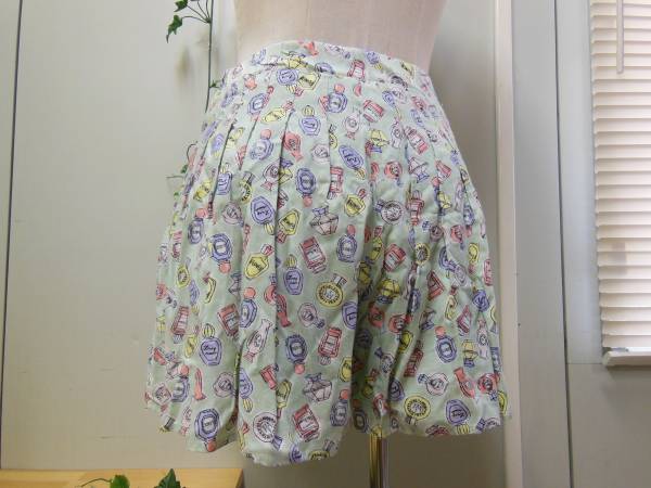 ☆SHIPS*Khaju カージュ☆プリント プリーツタック キュロット