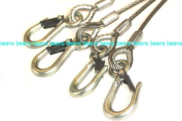 * 6mm(2 minute )×4M 4 point hanging weight use load 1ton wire rope safety ~~3 ten thousand jpy and more free shipping ~~