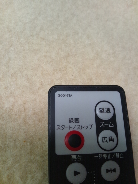 中古　SHARP ビデオカメラ リモコン G0016TA　その①_画像2