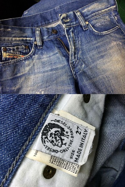 ◆DIESEL ディーゼル ブーツカットジーンズ W27◆MADE IN ITALY