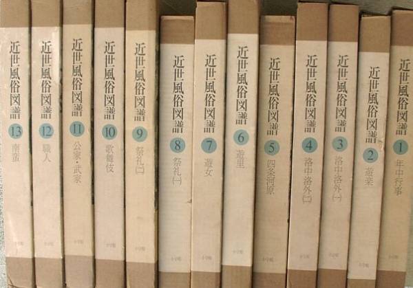 （全集）近世風俗図譜 全13冊 小学館_画像1