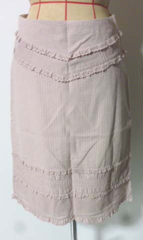 JILL STUART 4 колени длина юбка незначительный розовый цвет хлопок сделано в Японии весна 