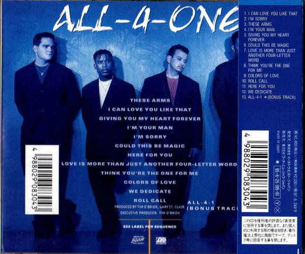 ∇ 帯付 オール フォー ワン All-4-one 13曲入 国内盤 CD アルバム/ミュージック スピークス_画像2