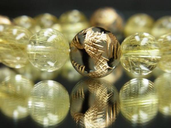 低価格で大人気の 開運数珠！金皇帝龍ドラゴンアゲート×ゴールドルチルブレス クリスタル、水晶