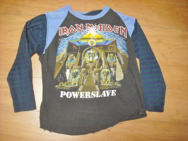 IRON MAIDEN+TWISTED SISTER バンドＴシャツ　パキ綿_画像1