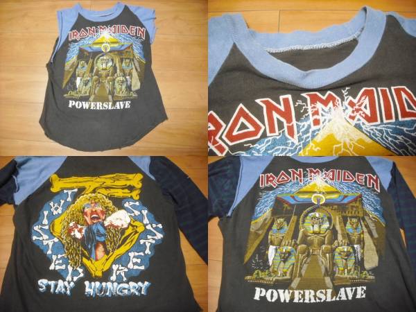 IRON MAIDEN+TWISTED SISTER バンドＴシャツ　パキ綿_画像3