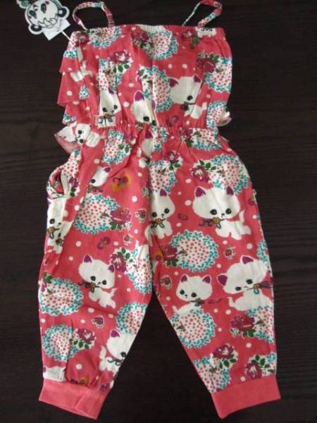 g rug la retro cat Chan pattern overall 110 pink 