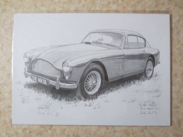 Aston Martin Dbmkⅲ World 500 Copies Limited Edition Art Painting / 007