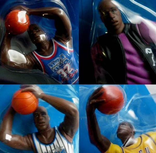 VINTAGE 90s SHAQ ATTAQ シャキール・オニール 人形 4体セット 未開封品 バスケットボール NBA ビンテージ オールドケナー