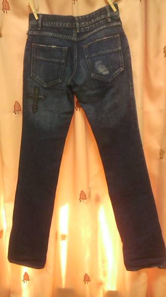  новый товар OSSAMONDO * кожа Cross Denim джинсы \\ 39900osa Monde 