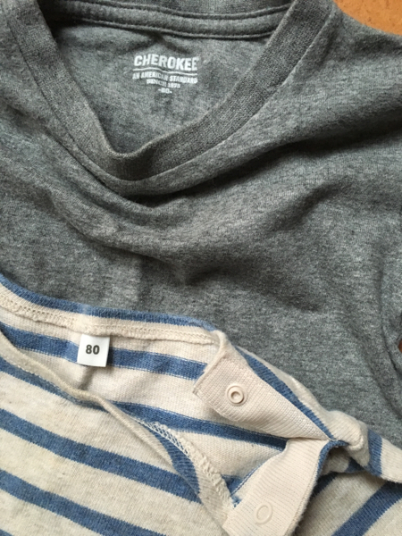 無印&CHEROKEE長袖Tシャツ2枚セット 80㎝