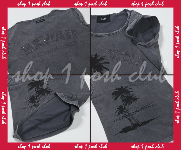 D&G＊ドルガバ【ST0293】コットン＊半袖＊Tシャツ＊M＊グレー