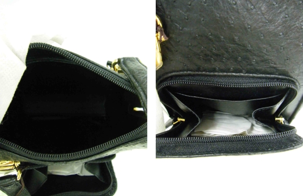 ☆未使用☆ GENUINE OSTRICH SKIN オーストリッチ ハンドバッグ ☆未使用☆ GENUINE OSTRICH SKIN オーストリッチ ハンドバッグ