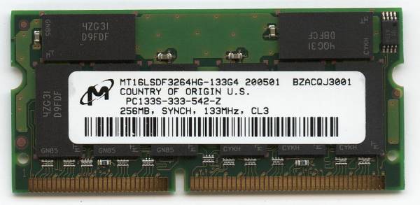  Note for memory 256MB PC133 144Pin[IBM,DELL,FMV,HP/COMPAQ] prompt decision affinity guarantee used 