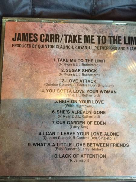 James Carr / Take me to the limit.