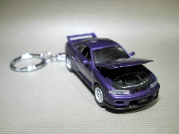 ■即決■キーホルダー■日産 スカイラインＧＴ－Ｒ■パープル R33■ダイキャストモデル■アクセサリー■キーチェーン■_画像2