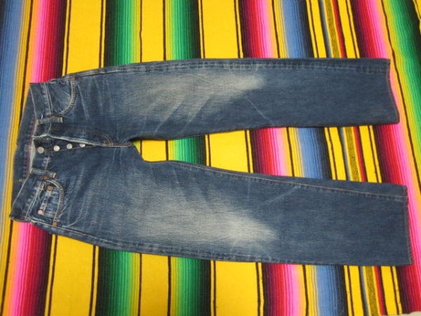 1940 годы 45RPM индиго индиго окраска джинсы MADE IN JAPAN Levi's 501XX TYPE.. заклепка Vintage Denim 