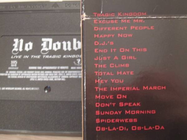 *VHS NO DOUBT[no-*dauto]/LIVE IN THE TRAGIC KINGDOM