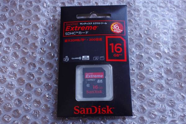 メール便無料】 SanDisk Extreme SDHC CLASS10 16GB SDSDX3-016G-J31A
