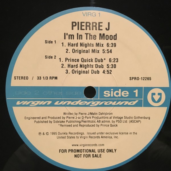 Pierre J ./ I'm In The Mood_画像1