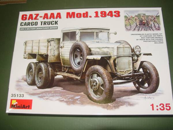 1/35 ミニアート 35133 GAZ-AAA Mod. 1943 カーゴトラック