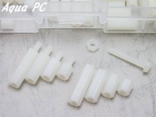AquaPC★送料無料 M3 Nylon Hex ナイロンナットセット★