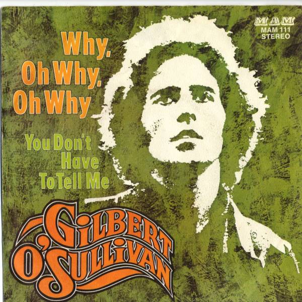 Gilbert O'Sullivan 「Why Oh Why」ドイツMAM盤(pán)EPレコード