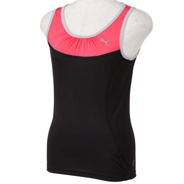 正規品 新品 Lサイズ puma(プーマ) レディース ランニングシャツ 黒X赤系 陸上競技 マラソン ジョギングウェア 女性_画像1