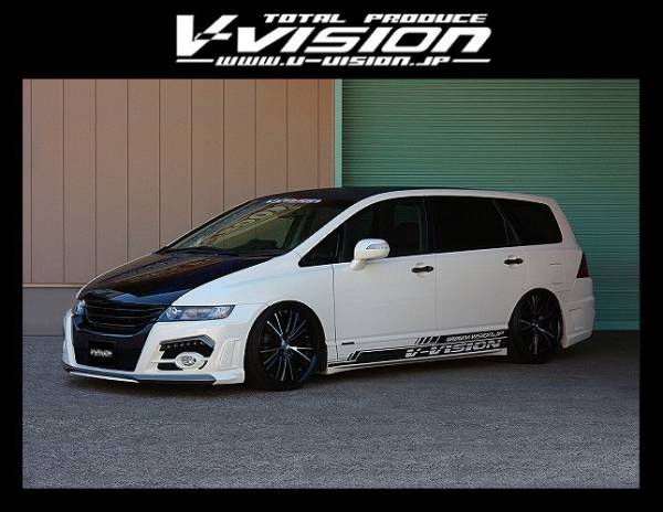 V-VISION☆RB1／RB2 オデッセイ 後期☆エアロ 4点SET (フロントバンパー タイプ4／サイドステップ／リアバンパー タイプ2／フロントグリル)_画像1