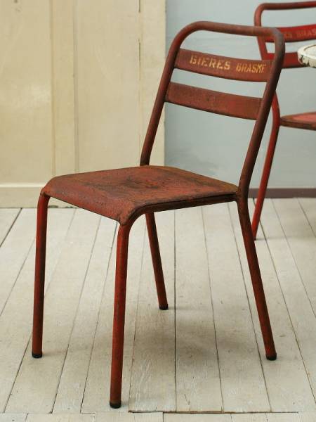 フレンチ アンティーク家具 アイアン ガーデンチェア 椅子 1355のサムネイル