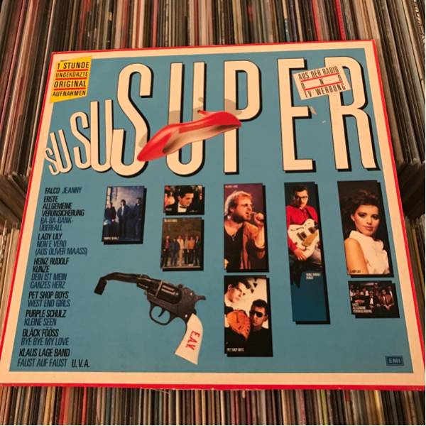 Various Su Su Super LP 1985 Germany Pressing.. Falco . Pet Shop Boys . Ace Cats .. New Wave ロカビリー_画像1