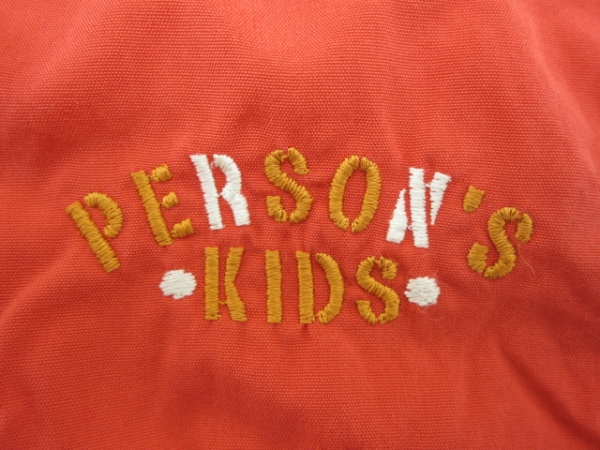 KA85★美品★PERSON'S★濃ピンク ナイロン中綿ベスト 100
