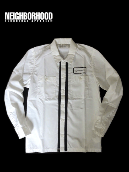  новый товар NEIGHBORHOOD Neighborhood WEB Classic рубашка work shirt рубашка с длинным рукавом белый S