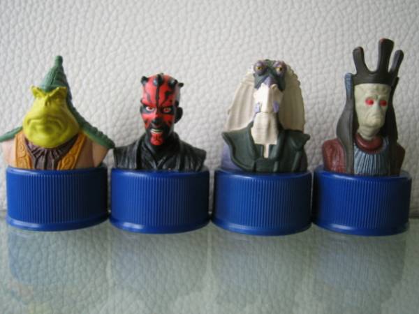  Star Wars Pepsi bottle cap 4 piece set HEAD Boss *nas/ dozen * molding / Captain *ta- Pal s/n-to* gun Ray (STAR WARS)/3