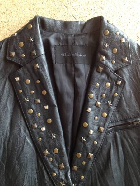 *Worldwidelove! World Wide Love * leather jacket 