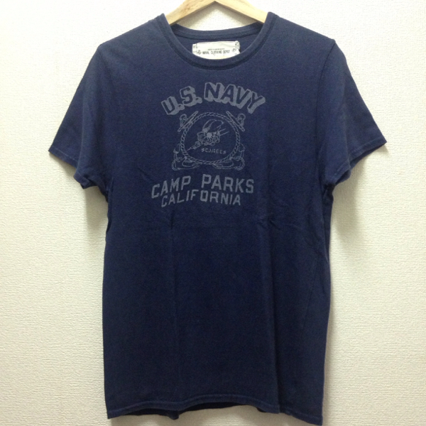 ジャクソンマティス U.S.NAVY Tシャツ made in japan 日本製 ネイビー_画像2