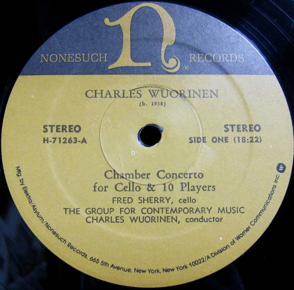  рис LP[ Charles wolinen/ виолончель .10 человек. . человек поэтому. ] вне запись A класс 