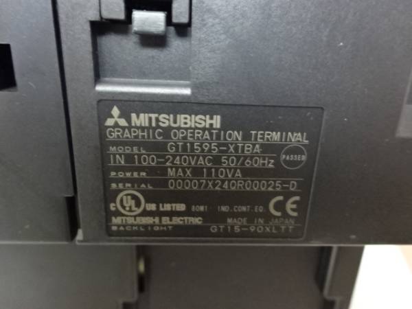 美品☆三菱電機 MITSUBISHI 表示器GOT GT1595-XTBA_画像3