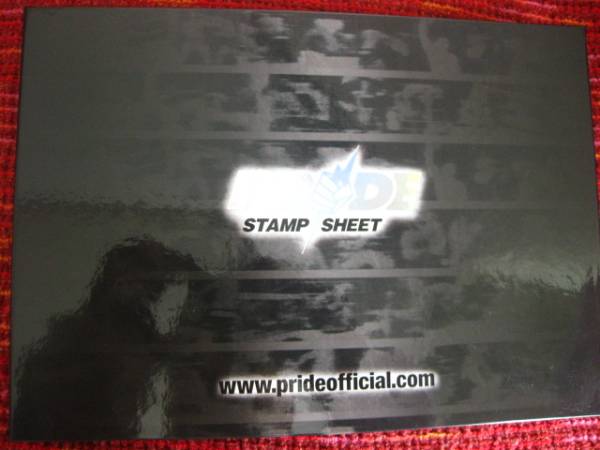 PRIDE STAMP SHEET 切手\80 10枚シ―トブック 総合格闘技　MMA_画像1