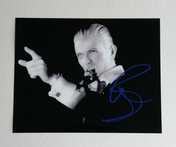 David Bowie デヴィッド・ボウイ サイン フォト_ジギー・スターダスト